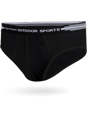 Normani Outdoor Sports 2er Pack Herren Merino Slip in Schwarz