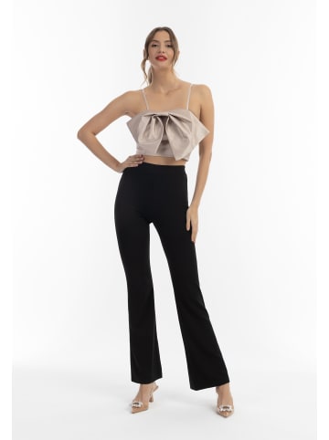 faina Damen Top Mit Schleife in Beige
