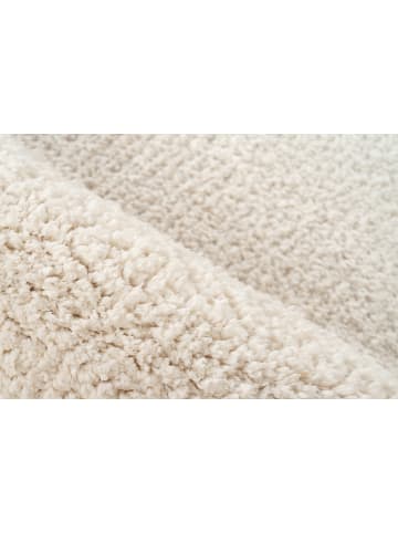 Vivorum Wohnzimmer / Schlafzimmer  Hochflor Teppich Tresor 525 in elfenbein