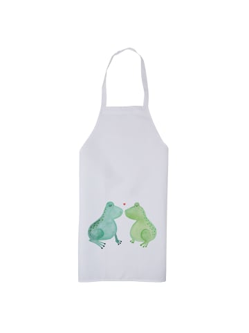 Mr. & Mrs. Panda Küchenschürze Frosch Liebe ohne Spruch in Weiß