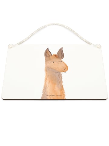 Mr. & Mrs. Panda holzbild Lamakopf Genervt ohne Spruch in Transparent