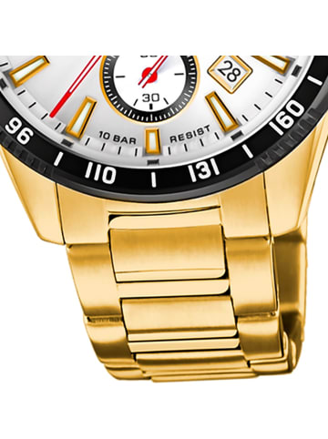 Festina Chronograph-Armbanduhr Festina Timeless Chronograph gold groß (ca. 45mm)