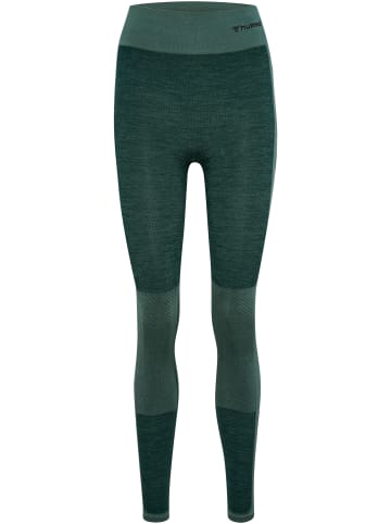 Hummel Leggings Hmlclea Damen in GREEN GABLES/GARDEN TOPIARY ME