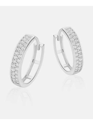 Diamant L'éternel Ohrringe aus 375 Weißgold