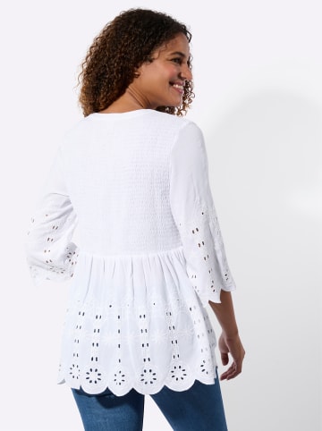 WITT WEIDEN Spitzen-Bluse in weiß
