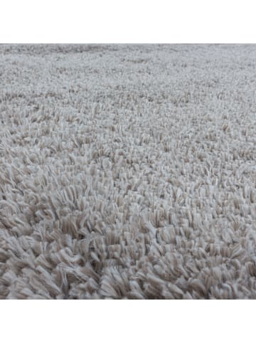 KADIMA DESIGN Teppich Hochflor Shaggy Waschbar Einfarbig SALZACH Strapazierfähig in Beige
