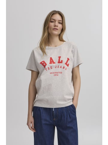 BALL Kurzarm-Bluse BAMALDINI Regular fit in Medium Grey Melange