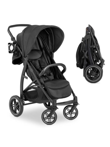 Hauck Buggy Rapid 4D (bis 25 kg) - XL Verdeck & All-Terrain in schwarz