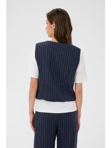 PART TWO Weste AzaniaPW Gerade Passform in Blue Nights Pinstripe