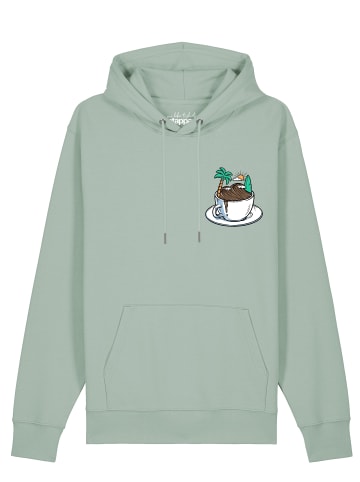wat? Apparel Sweatshirt Coffee waves in Aloe