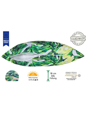 JACK Outdoor Dekokissen Motiv 45x45cm inkl. XXL Füllung in Monstera