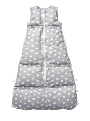 Kinderhaus Blaubär Daunenschlafsack TOP in Silber Flocken