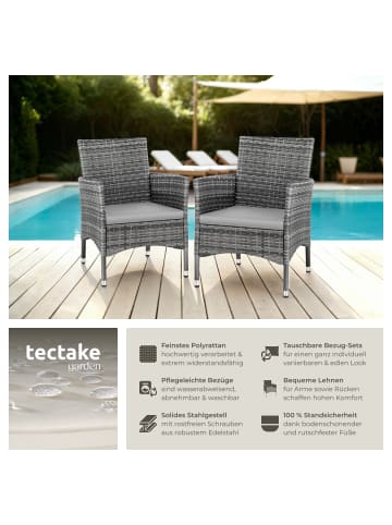 tectake 2er Set Rattanstuhl Nantes