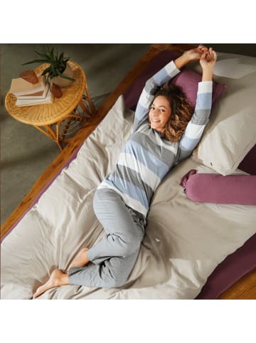 Erwin Müller Single-Jersey Schlafanzug in hellblau