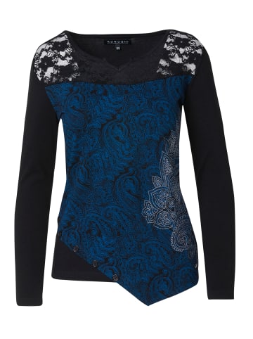 KOROSHI Damen T-Shirt in blau