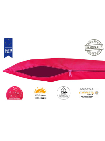 JACK 2er Set Outdoor Kissenhülle 45x45cm Uni in Himbeere