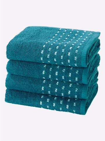 WITT WEIDEN 4-tlg. Handtuch-Sparset in aquapetrol