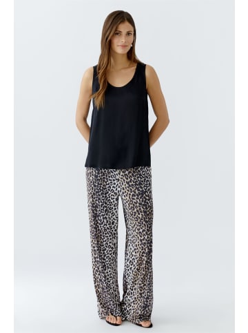 Oui Schlupfhose in dk camel black
