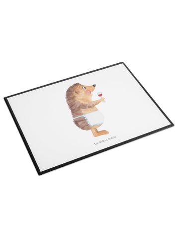 Mr. & Mrs. Panda schreibauflage Igel Wein ohne Spruch in Weiß