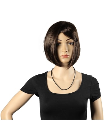 Adeliás Unisex Halskette aus Leder 60+5 in schwarz
