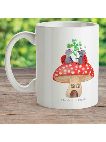 Mr. & Mrs. Panda Tasse Marienkäfer Fliegenpilz ohne Spruch in Weiß