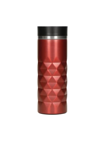 elasto Thermobecher "Diamond" in rot - 450 ml