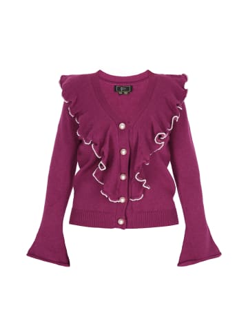 faina Damen Cardigan in Pflaume