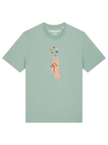 wat? Apparel T-Shirt Spread Love in Aloe