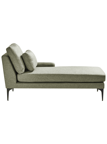 Beliani Chaiselongue EWRON in Grün/Schwarz - (W) 150 x (H) 70 x (L) 72 cm