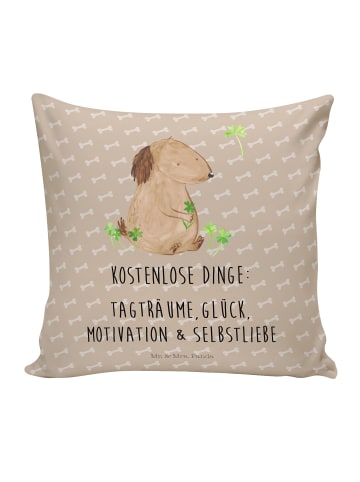 Mr. & Mrs. Panda Dekokissen Sofa Hund Kleeblatt mit Spruch in Hundeglück