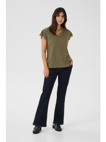 CULTURE T-shirt CUbiana Regular fit in Burnt Olive