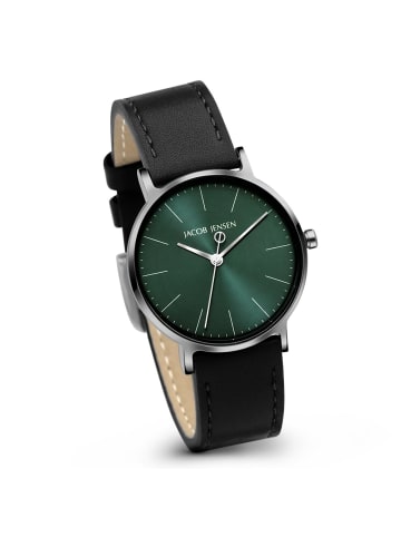 Jacob Jensen Damenuhr Titan Quarz Schwarz/Grün