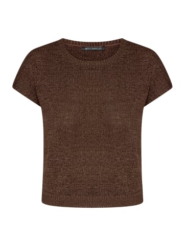 Betty Barclay Strickpullover mit U-Boot-Ausschnitt in Brown