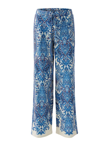 Oui Schlupfhose in offwhite blue