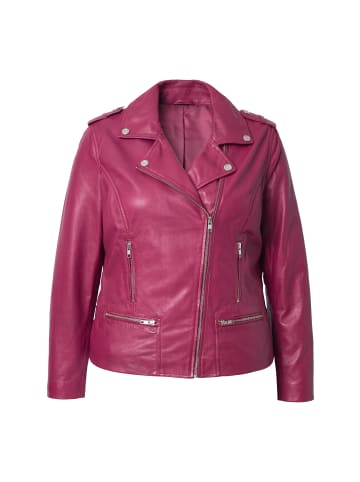 Angel of Style Lederjacke in dunkel weinrot