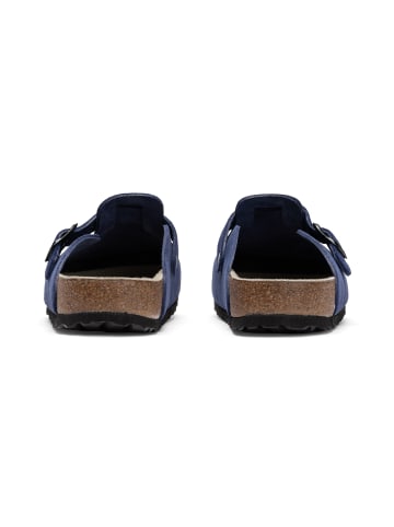 VITAFORM Veloursleder Clogs in royalblau