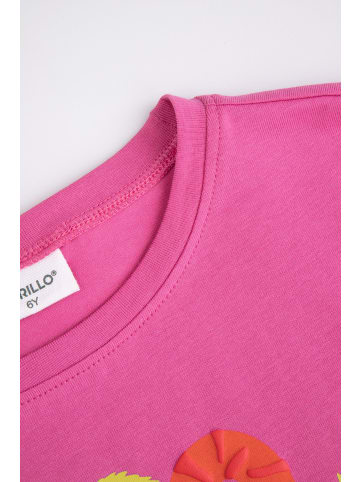 Coccodrillo T-Shirt mit kurzen Ärmeln in fuchsie