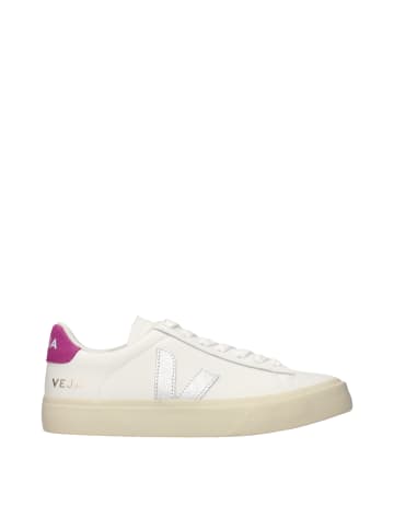Weiß Leder Low Top Sneaker