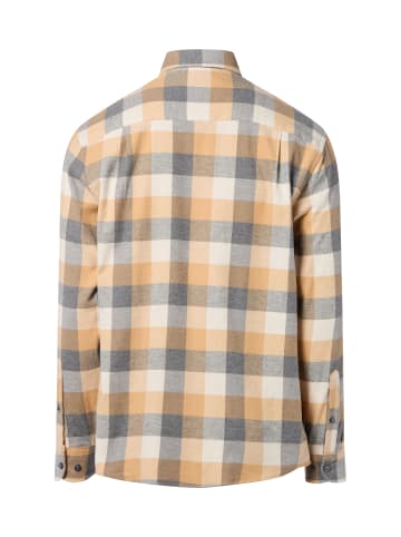 Andrew James Flanellhemd in sand grau - 0001