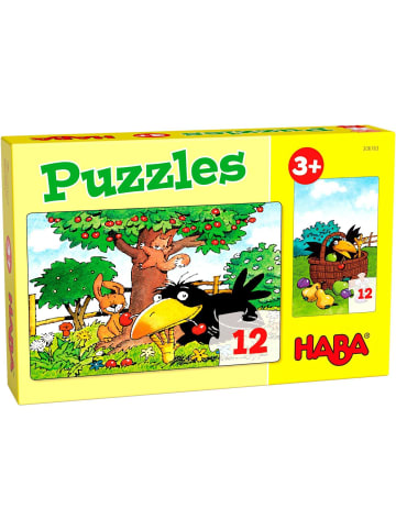 HABA Sales GmbH & Co.KG Puzzles Obstgarten. 2 x 12 Teile