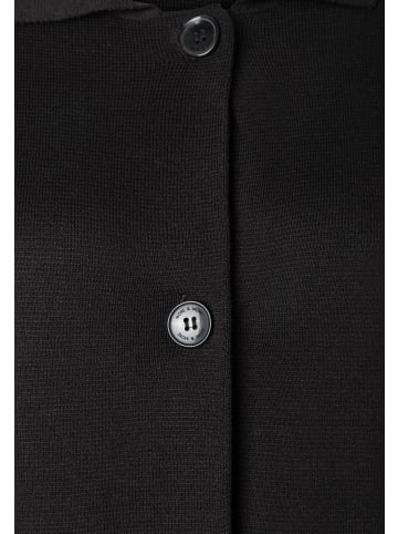 More & More lockere, kompakte 3/4 Arm-Strickjacke in black