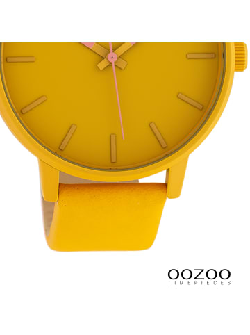 Oozoo Analog-Armbanduhr Oozoo Timepieces gelb groß (ca. 45mm)