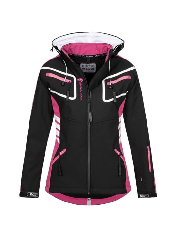 Arctic Seven Jacke Arctic Seven Damen Softshell Jacken AS185 in Schwarz-rosa