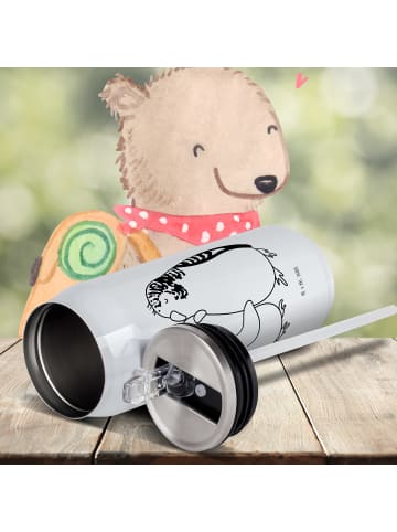 Mr. & Mrs. Panda Trinkflasche Edelstahl Wellensittich Liebe ohne... in Weiß