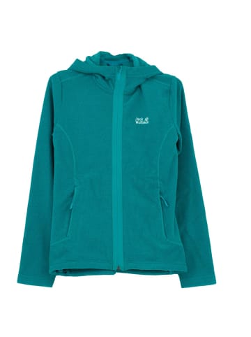 Jack Wolfskin Jacke Skywind Hooded Fleece in Blau