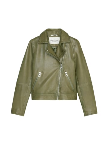 Marc O'Polo Biker-Lederjacke regular in dried rosemary