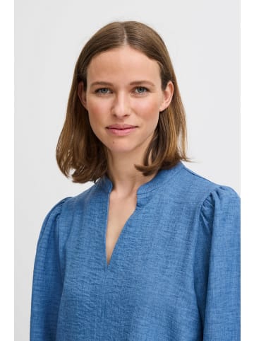 b. young BYGAIYA BLOUSE - LIGHT WOVEN loose fit in Federal Blue Melange