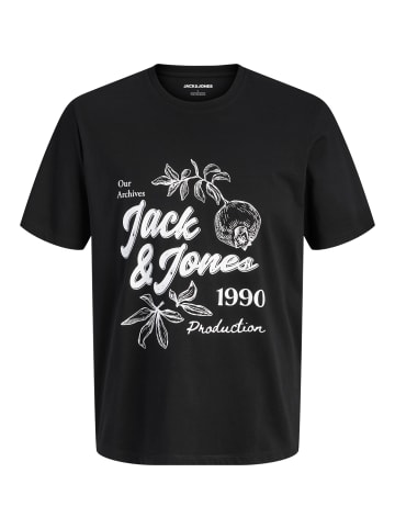 JACK & JONES Junior Basic Kurzarm T-Shirt Jjlarri in black
