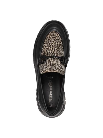 Tamaris Slipper in BLACK/LEOPARD