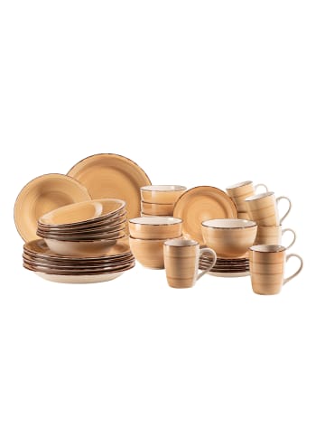 Mäser Geschirr-Set, Steingut Lumaca in Beige